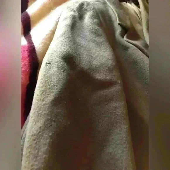 VTG CAMEL BROWN? MEDIUM BROWN? WOOL MENS LONG COAT L42 - Picture 14 of 14